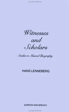 Cover of Witnesses and Scholars