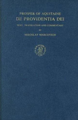 Cover of De providentia Dei