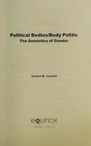 Cover of Political Bodies/Body Politic