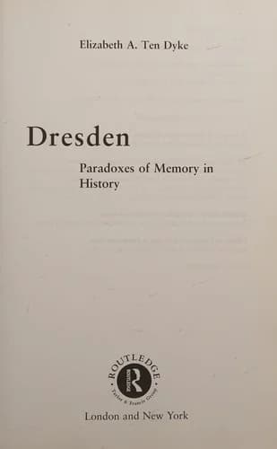 Cover of Dresden