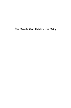 The Breath that Lightens the Body