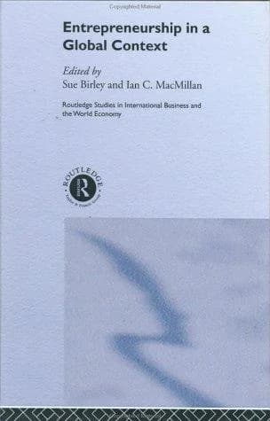 Cover of Entrepreneurship in a Global Context
