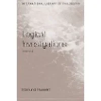 Cover of Logical Investigations Volume 2