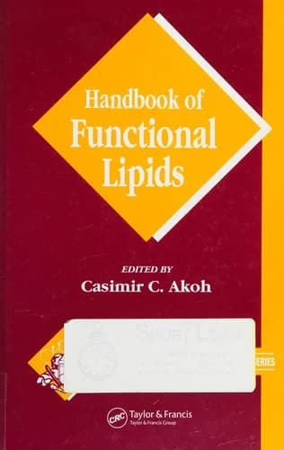 Cover of Handbook of Functional Lipids