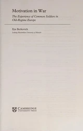 Cover of Motivation in War