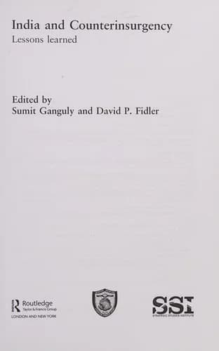 Cover of India and Counterinsurgency