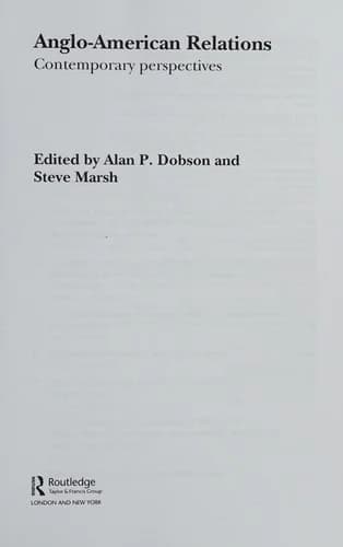 Cover of Anglo-American Relations